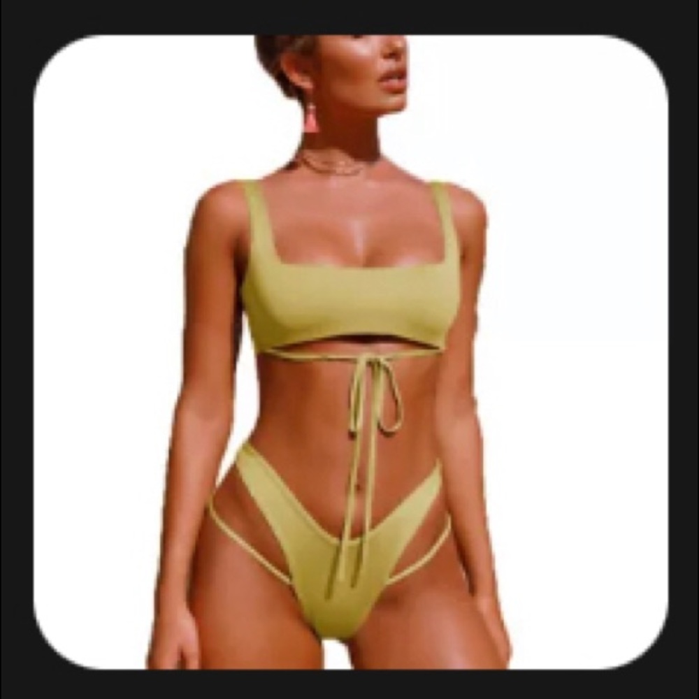 Brand New Sexy Yellow Bikini Set - Small